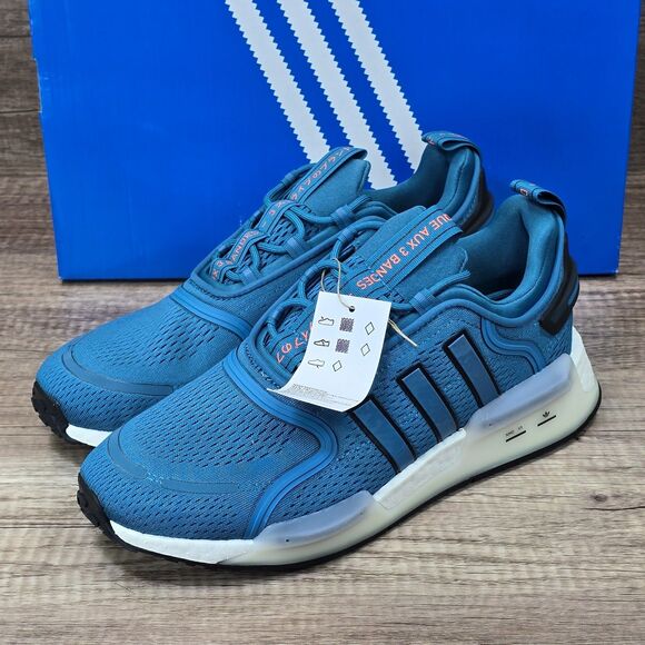 Adidas NMD V3 Men\'s Size 9.5 Teal Black White Sneakers (FZ6498) NEW WITH BOX
